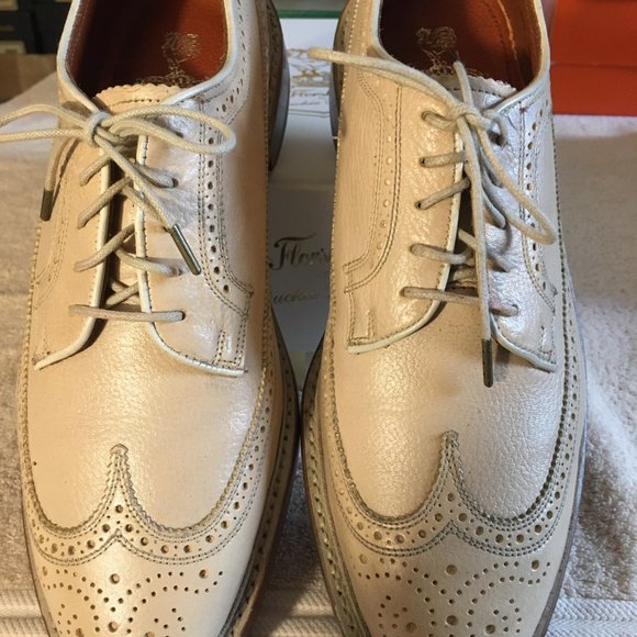 FLORSHEIM BY DUCKIE BROWN BROGUES  BRAND NEW IN BOX  FIRST QUALITY FLORSHEIM x DUCKIE BROWN dress shoes 10 D black tan  main image 4